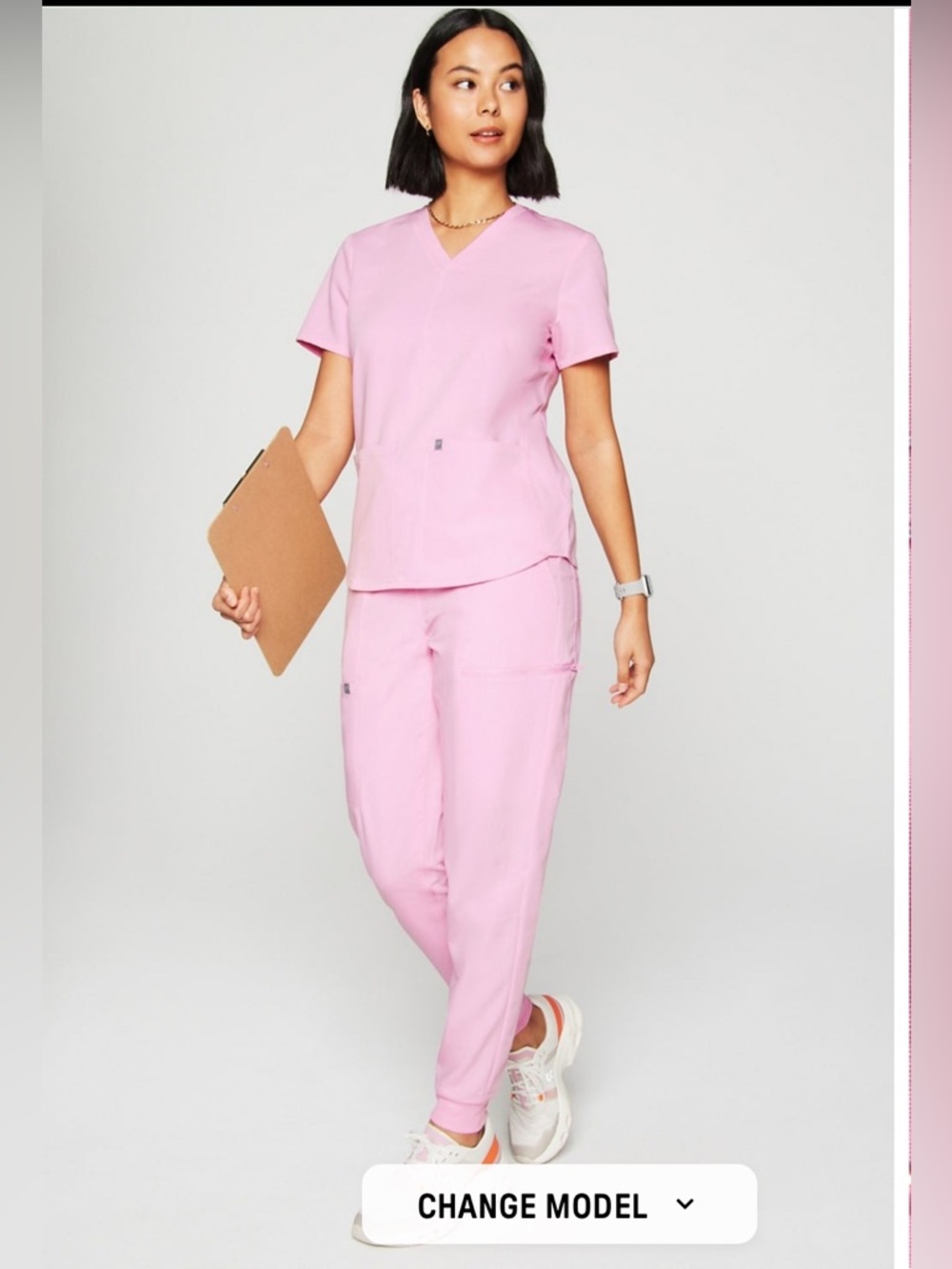 Fabletics Method Two-Pocket Scrub Top - Picture 3 of 6